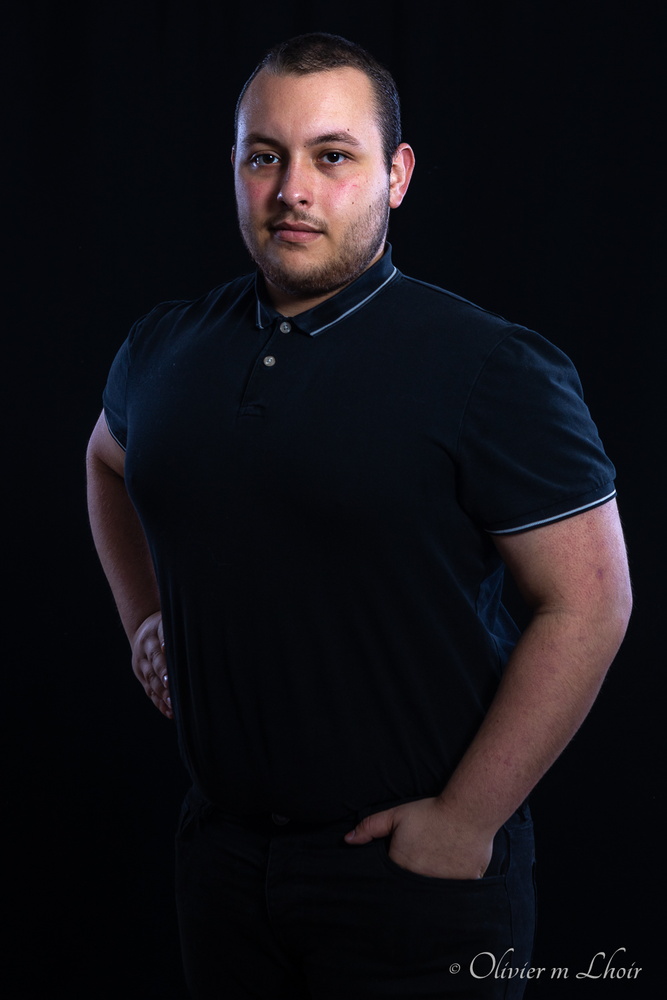 portrait masculin en studio