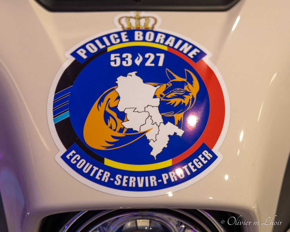 Logo sut coiffe de moto : police boraine