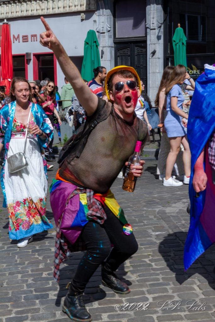photo d'un participant a la lgbtq+ bruxelle